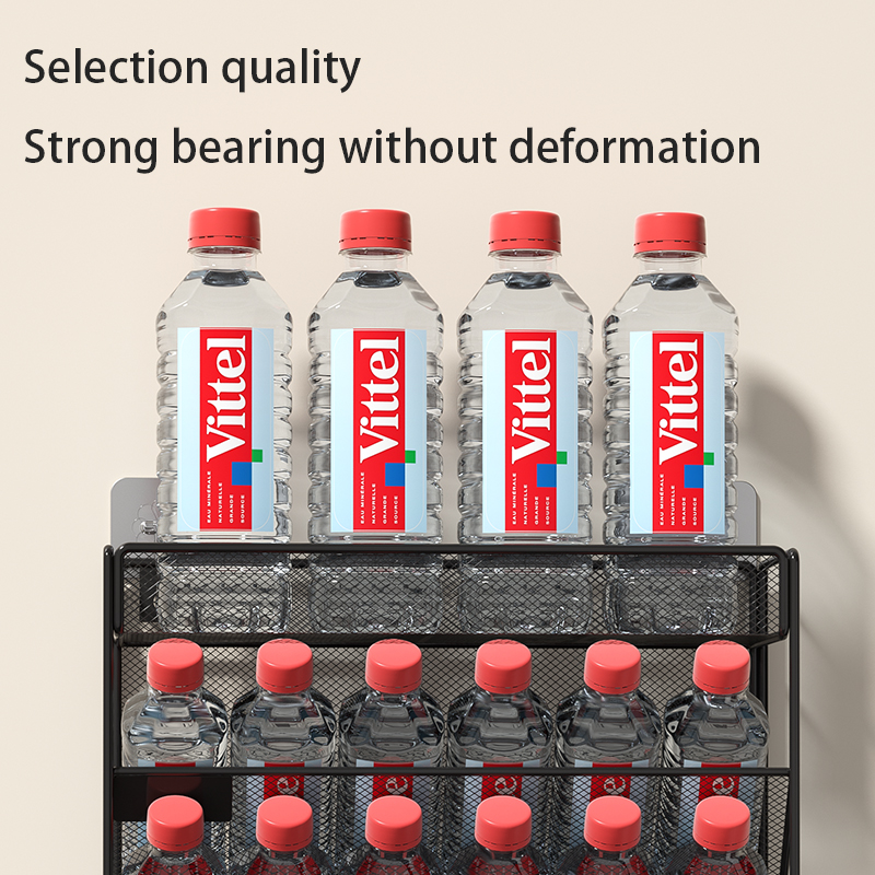 Desk File Organizer Mesh 5-Tier, Hanging Wall Mount Document Organization Stand, Desktop Vertical Mail Paper Folder Holder Rack