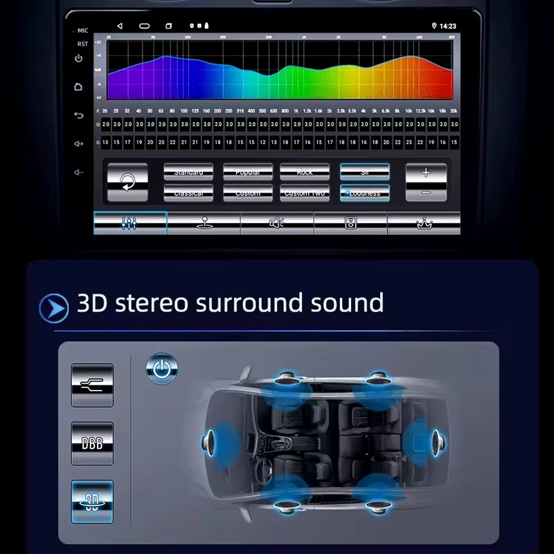 9" Android12 Car Stereo Radio for Toyota Corolla E140/150 2007 2008 2009 2010 2011 2012 2013 Multimedia Player 2 Din DVD Speaker