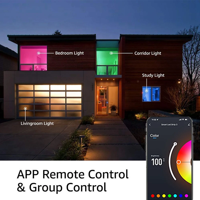 Controller RGB Wifi 12V Controller LED RGB Bluetooth a 3 pin Controller luci LED RGB Tuya Sincronizzazione musicale Controller intelligente DC 5-24V