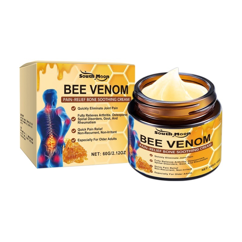 Pain Relief Bone Soothing Cream Bee Venom Repair Relieves Joint Discomfort Portable Massage External Application Care Cream