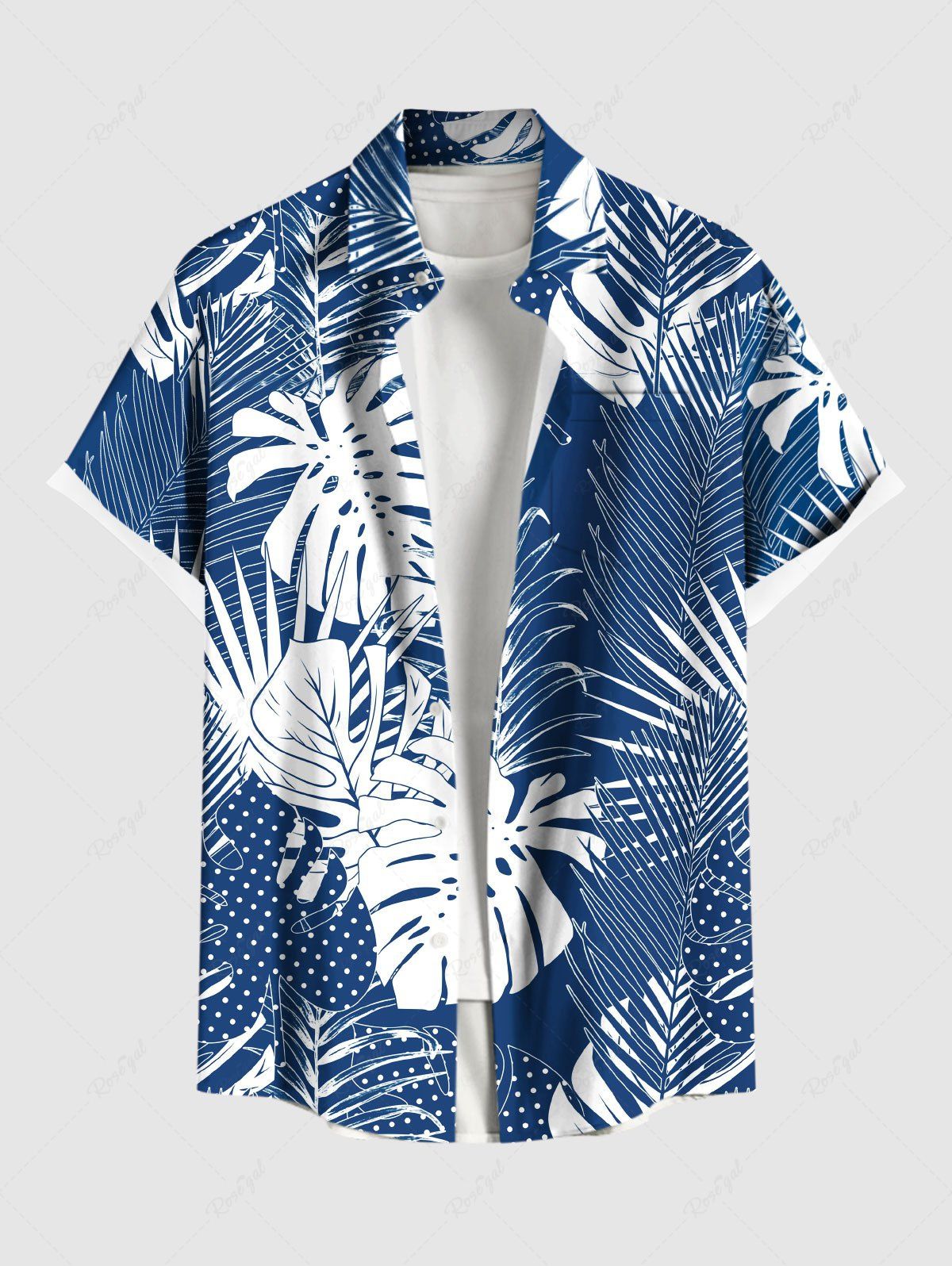 Sommer Plus Size Herrenhemd 3D-Druck Hawaiihemden Button Up Strandurlaub Hemden Kurzarmhemden Freizeithemden für Männer