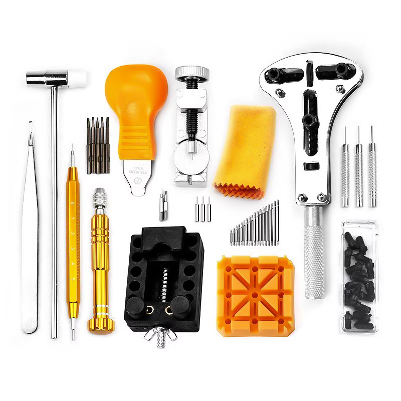 149 個の時計修理ツールキットオープナーアセンブリバックケースプレスメンテナンスメーカー修理部品バッテリー交換アクセサリー