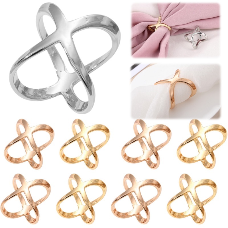 Модные металлические броши с крестом для шарфа X-образной формы для женщин, полый бант, шарф, пряжка, держатель, шали, ювелирные изделия, булавки, аксессуары для одежды