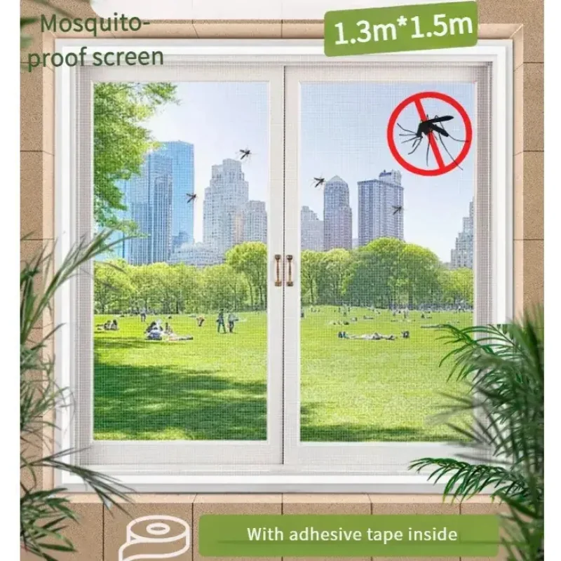 Anti Fly Mosquito Net Window Screen Mesh Adhesive Mosquito Insect Flying Bug Net Curtains for Kitchen Windows Home Protector