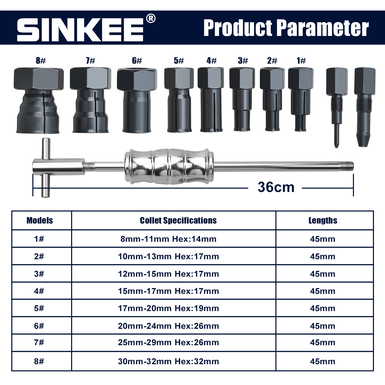 12Pc Internal Bearing Remover Slide Hammer Set Blind Hole Inner Bearing Puller Set Bearing Extractor