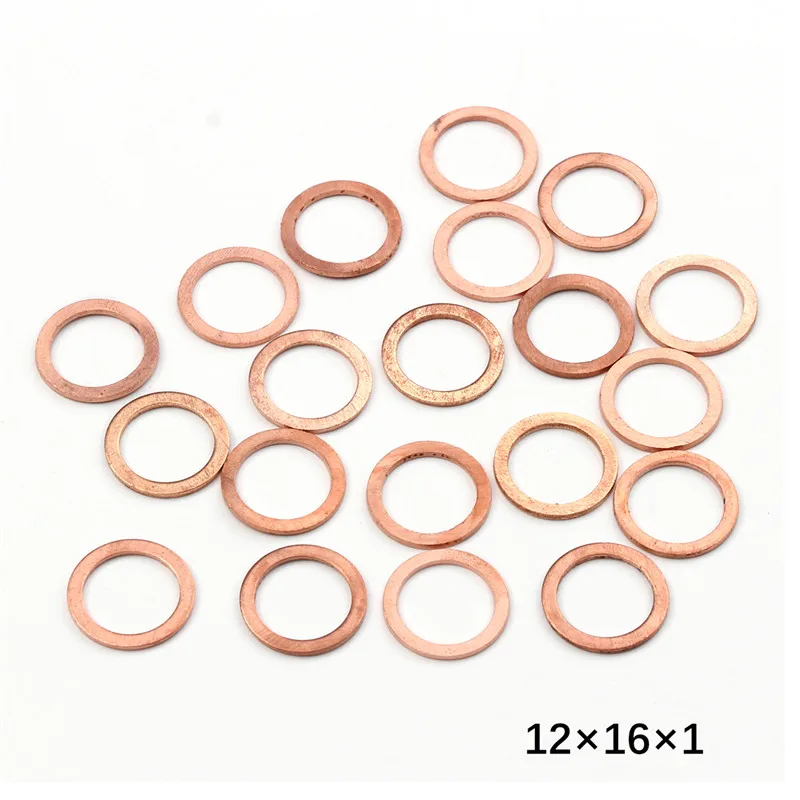 10/20/50 Con Đồng Nguyên Khối Máy Giặt Bằng Phẳng Vòng Đệm Hút Bùn Inox Cắm Dầu Dấu Phụ Kiện 10X14X1MM Rửa Siêu Tốc Phần Cứng Phụ Kiện