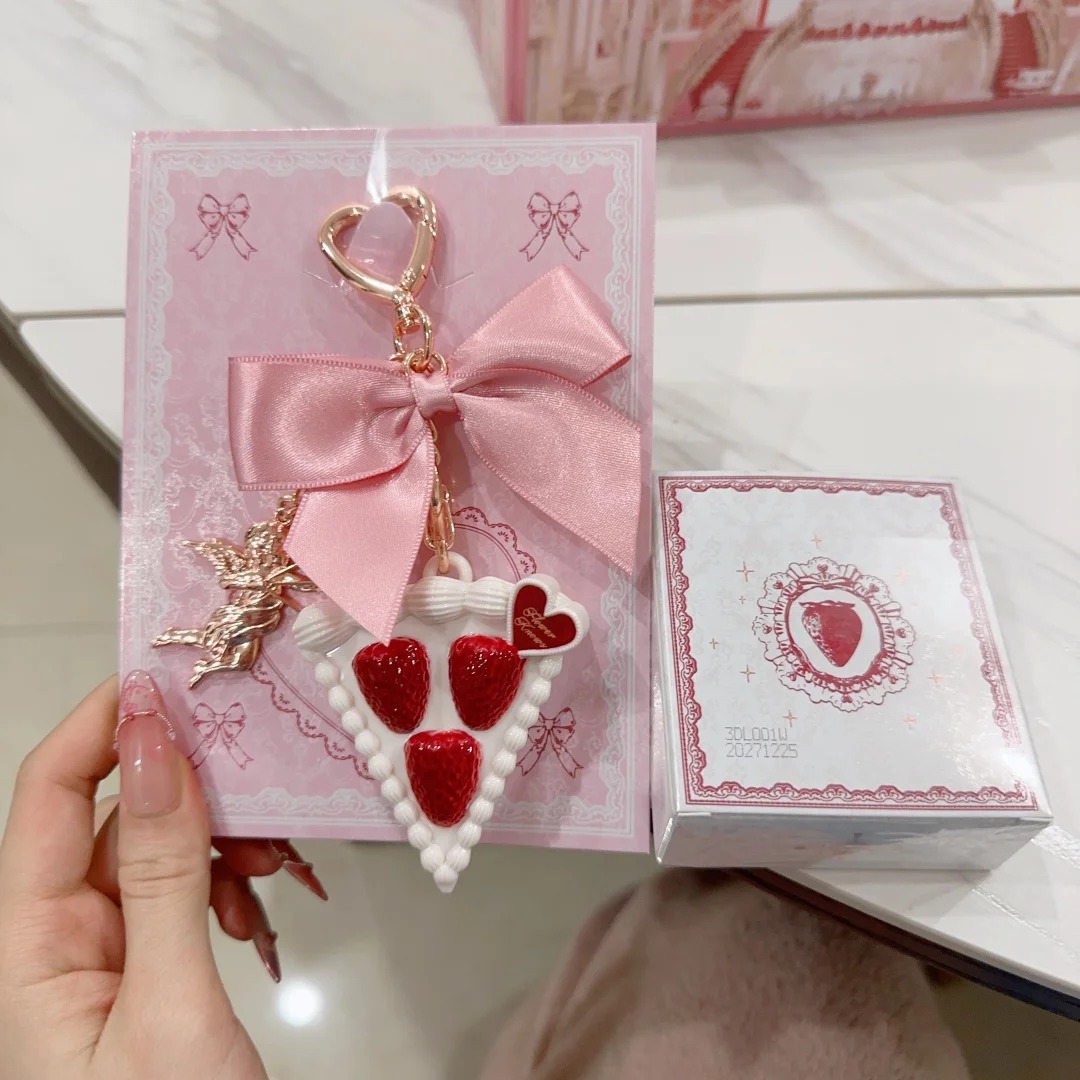 Flower Knows Solid Parfüm Erdbeer-Amoride, 3 g, veganer, langlebiger Duftbalsam-Anhänger, Reisegröße, süßes Geschenk für Frauen