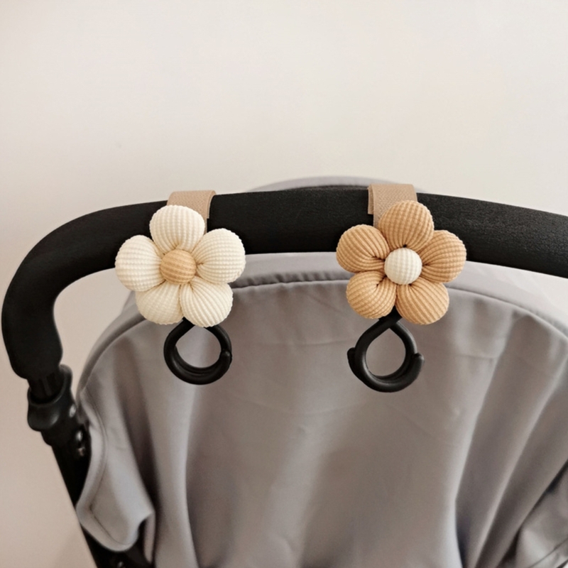 Gancho floral conveniente para carrinho bebê, durável e versátil, acessório para carrinho bebê para vários estilos