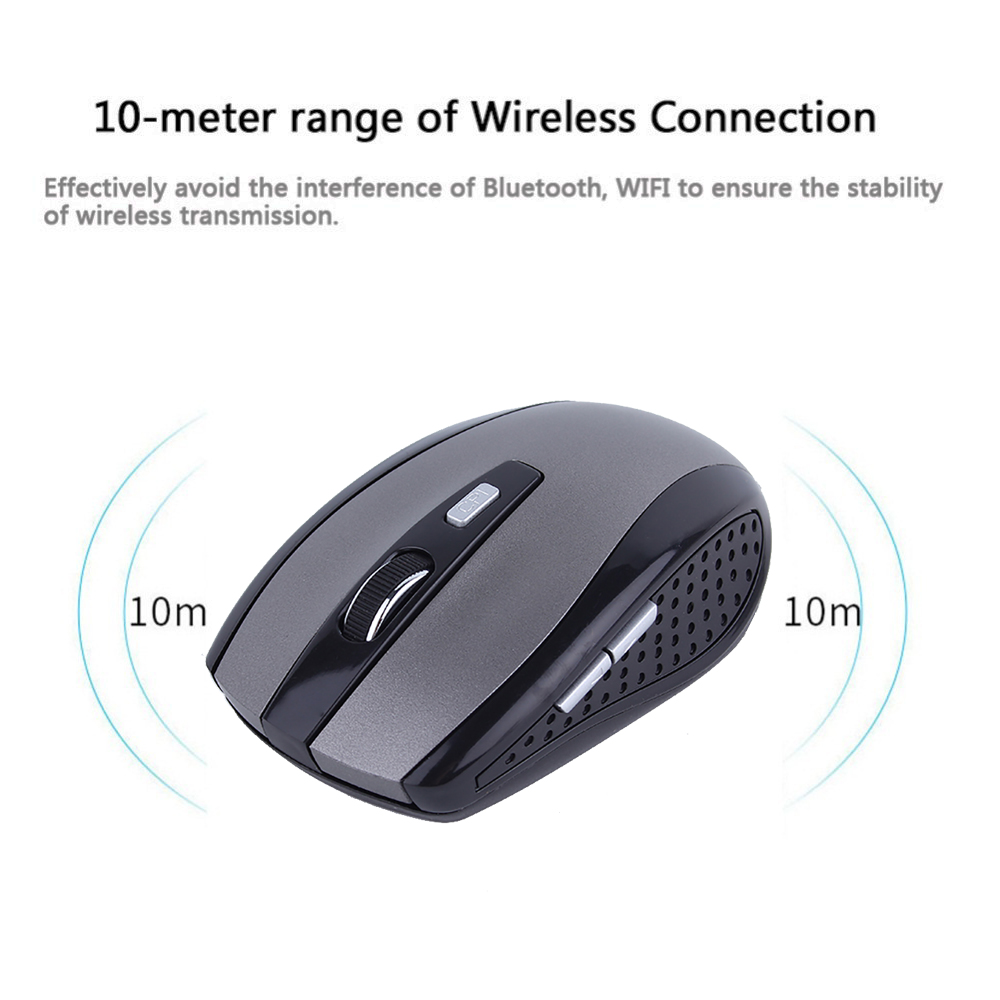 Mysz bezprzewodowa Optyczna mysz do gier Przenośna mysz 2,4 GHz z kluczem USB Nano Dongle Mysz biurowa dla graczy Mysz komputerowa do laptopa PC
