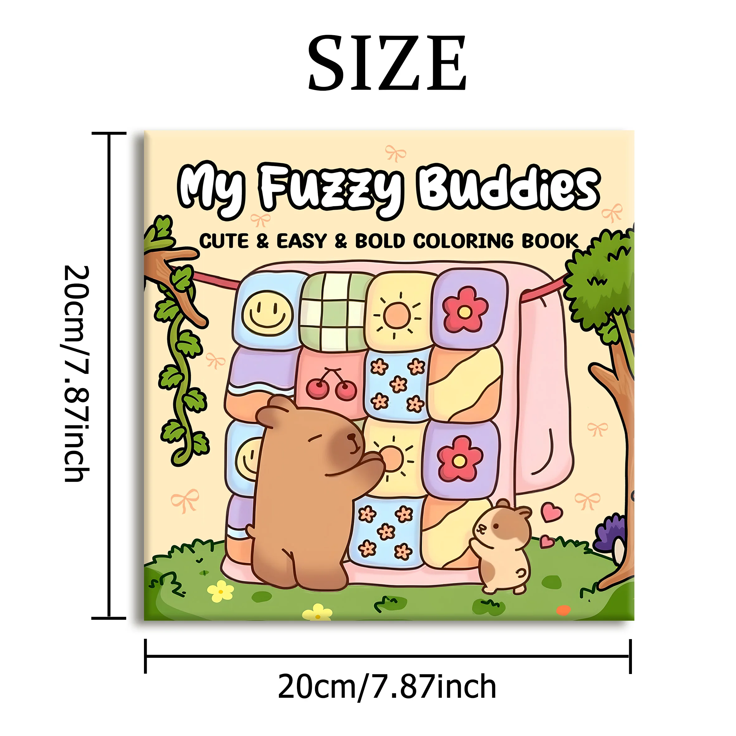 MY FUZZY BUDDIES: Coloring Book for Adults Featuring Cute Cozy Daily Activities for Relaxation (Cozy Spaces Coloring)