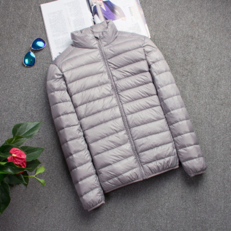 Nieuw Merk Herfst Winter Licht Donsjack Heren Mode Korte Capuchon Grote Ultra-Dunne Lichtgewicht Jeugd Slanke Jas Jassen