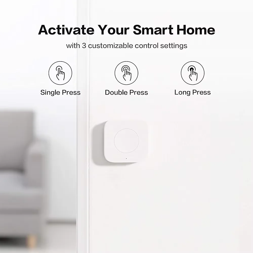 Aqara Sensor Smart Wireless Mini Switch Zigbee One Key Control Button for Homekit Xiaomi Mihome Smart Home Security