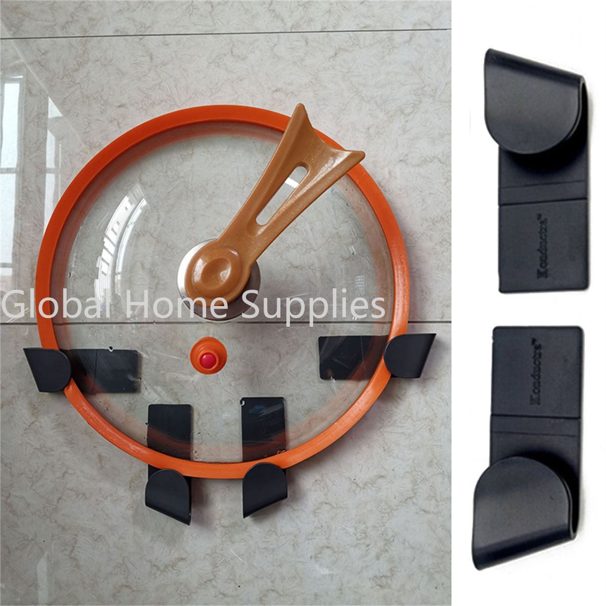 1/2/12Pcs Pot Rack Wall-Mounted Self-Adhesive Household Kitchen Storage Holder Pan Lid Organizer Pot Cover Rack Organizer