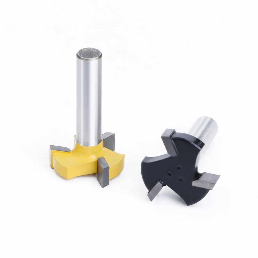 LAVIE 1PC 8mm Shank 3 ฟัน T-Slot Router Bit Milling Straight Edge Slotting เครื่องตัดตัด Handle สําหรับงานไม้