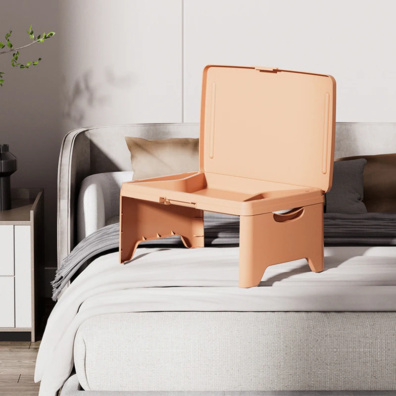 Lazy Portable Folding Table, Multifunctional Laptop Desk, Student Dormitory Bed Folding Desk