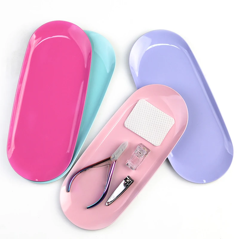 ใหม่สแตนเลสเครื่องสําอางค์ถาดรูปหัวใจเล็บอุปกรณ์ศิลปะแผ่นผ่าตัดทันตกรรม Salon เล็บเครื่องมือ