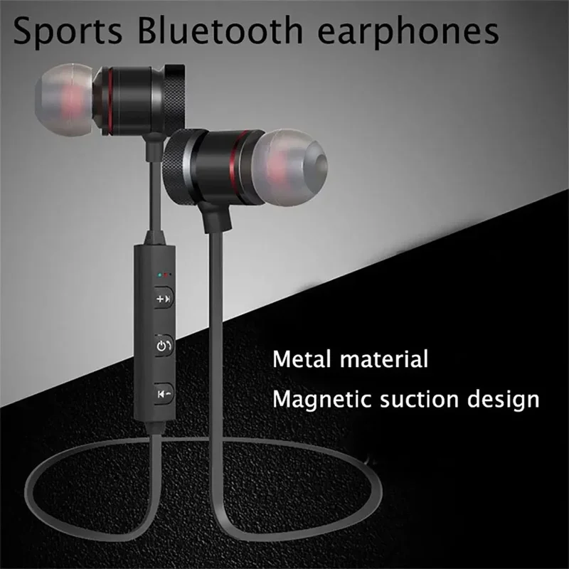 Sttgzd sem fio bluetooth fone de ouvido neckband fones de ouvido no monitor com microfone bateria longa auriculares alta qualidade