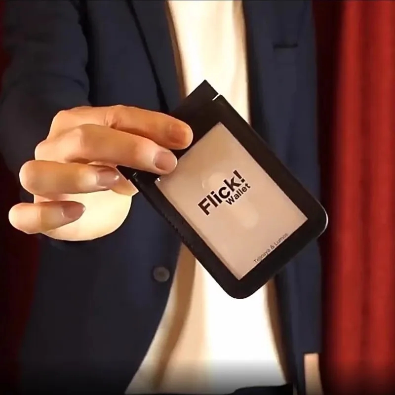 Flick ウォレット アクセサリー by Tejinaya マジシャン ウォレット クローズアップ ストリート イリュージョン マジック トリック ポープ コメディ ギミック メンタリズム
