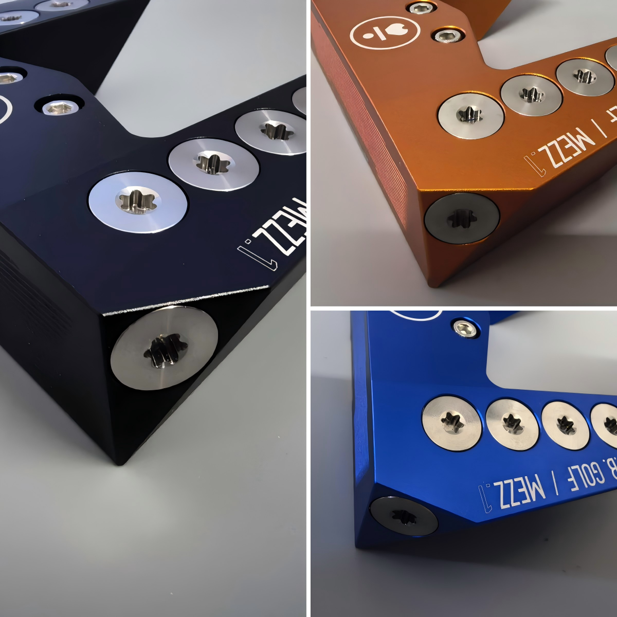 LAB GOLF Putter de golf Big Black, Blue, Orange Bull MEZZ.1 Putter de retorno facial de club de equilibrio automático