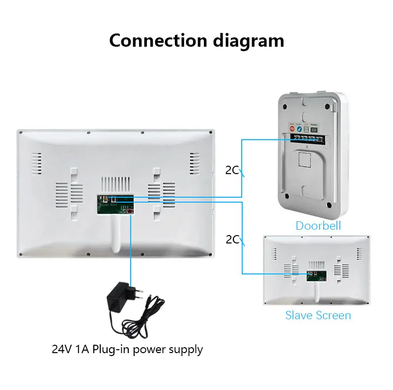 Tuya Smart Wifi 2-draads intercom videodeurbelsysteem voor thuisdeurtelefoon Ondersteuning IP-camera