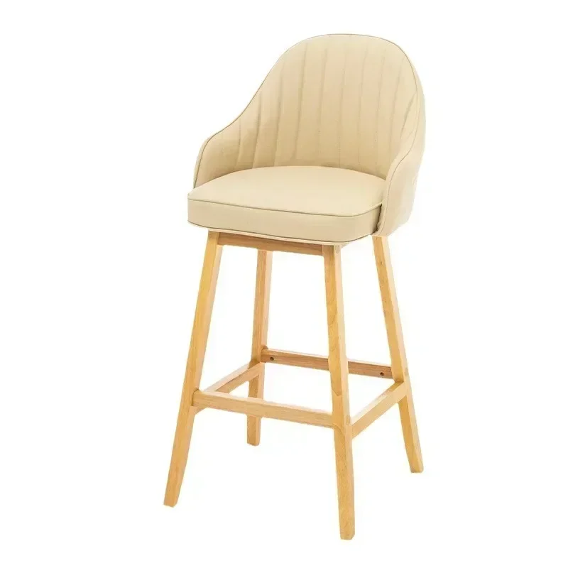 Chaise Bar de madera, taburete de cocina ajustable en altura, muebles de salón de belleza, barbería, hogar, cafetería, taburetes modernos