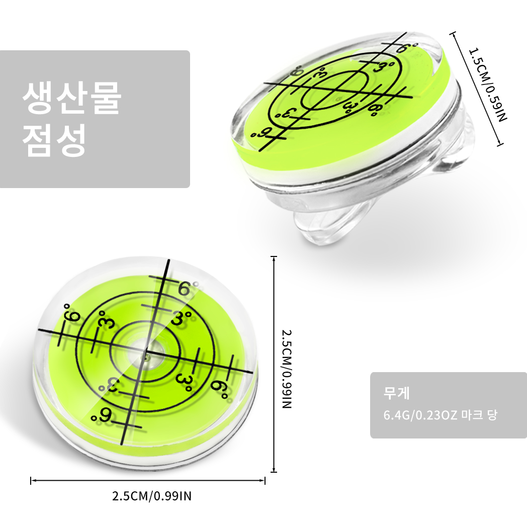 Caiton 마그네틱 골프 모자 클립 및 볼 마커, 정밀 레벨, 골프 퍼팅 정렬 보조, 남녀공용