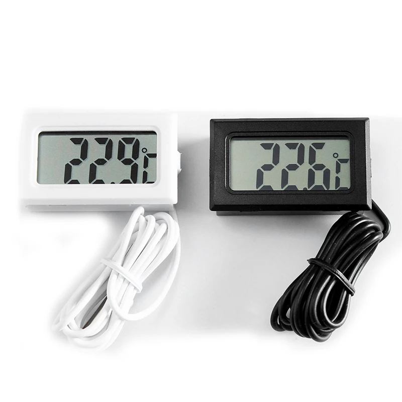 Màn Hình Kỹ Thuật Số LCD Nhiệt Kế Tủ Đông Nhiệt Độ-50 ~ 110 Độ Tủ Lạnh Tủ Lạnh Thermometernd Ngoài Trời Chống Nước Đầu Dò