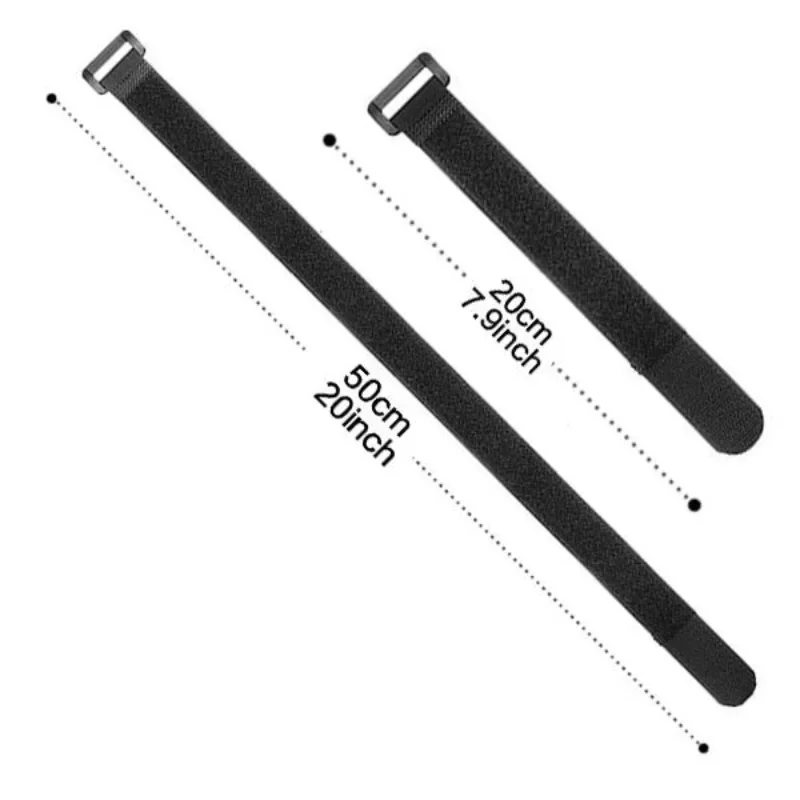 10PCS/20PCS Hook and Loop Reusable Fastening Nylon Cable Securing Straps Durable Functional Ties Length 20cm /50cm Optional