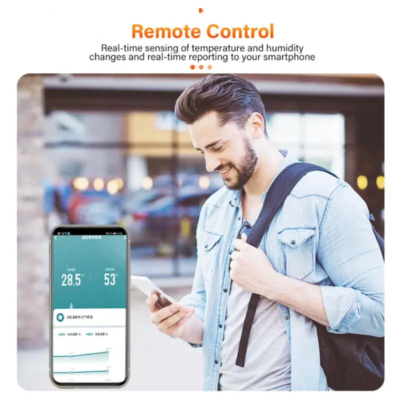 Sensor de temperatura y humedad Tuya ZigBee/WiFi, termómetro inteligente, higrómetro, Detector para el hogar, Smart Life, Alexa, asistente de Google