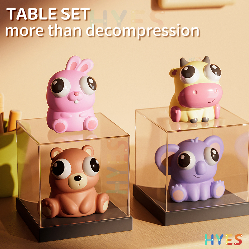 Pop Eye Squeeze Cartoon Animal Brinquedos Sensoriais, Fun Novidade Fidget, Stress Relief, Ansiedade Eyeball, Bouncing Toy, Presentes para Crianças e Adultos