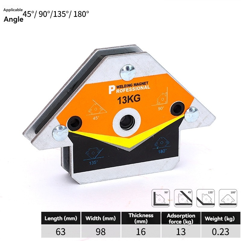 2pcs 13KG Magnetic Welding Holders Angle Solder Arrow Magnet Weld Fixer Positioner Ferrite Holding Auxiliary Locator Tools