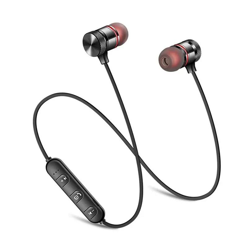 STTKGZD Auricolare Bluetooth senza fili Cuffie con archetto da collo Monitor auricolare con microfono Batteria lunga Auricolari Cuffie di alta qualità