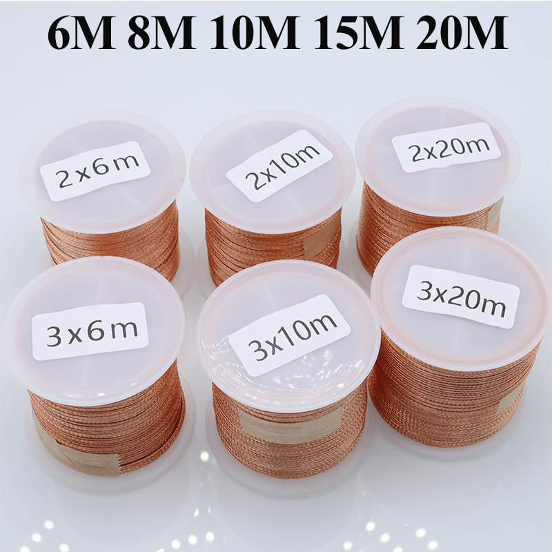 Длина 6/8/10/15/20 м, оплетка для распайки, фитиль, устройство для удаления припоя для печатной платы телефона, BGA, материнская плата, сварочный инструмент для пайки медной проволоки