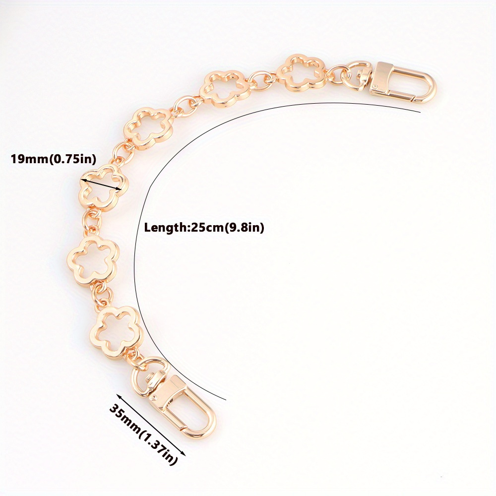 Flower Bag Extender Chain Purse Bag Strap Extender Chain DIY Women Handbag Purse Making Replacement Accessories