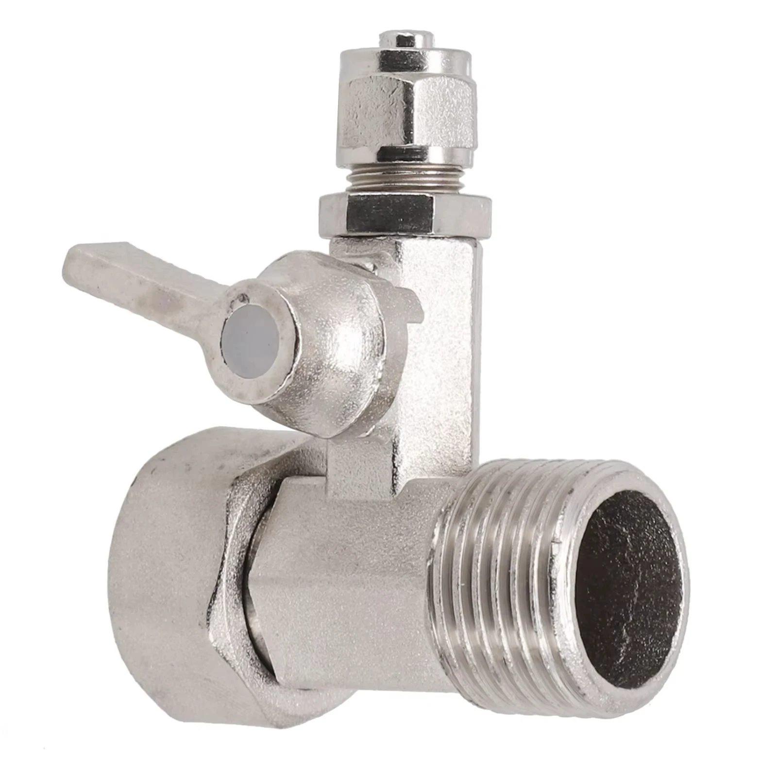 RO Feed Water Adapter 1/2\" ถึง 1/4\'\' พร้อมปิดวาล์ว Tap Tee B น้ําร้อนเย็นท่อ Home อุปกรณ์เสริม
