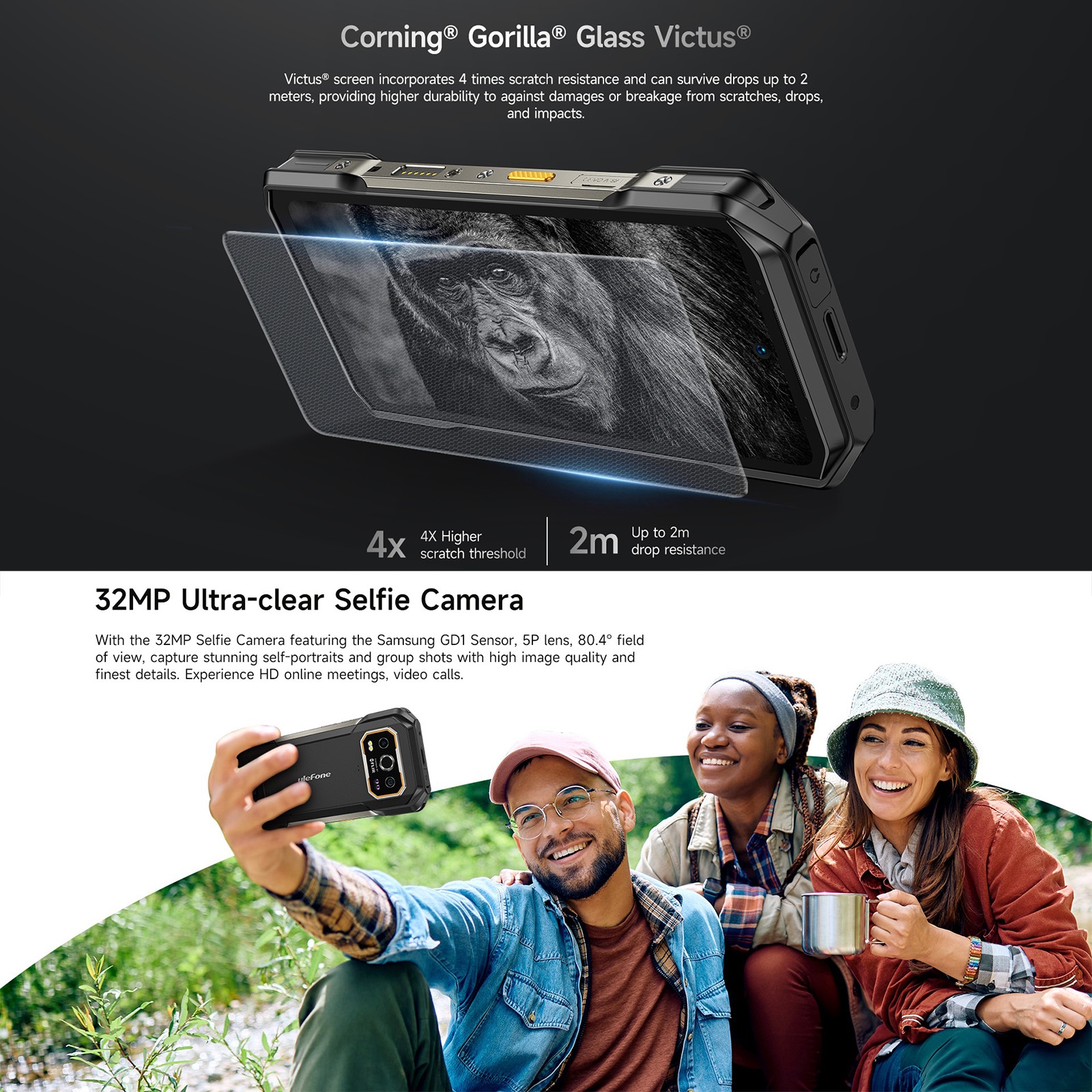 【รอบปฐมทัศน์โลก】Ulefone Armor 27T Pro 5Gโทรศัพท์ที่ทนทาน10600MAh Android 14สมาร์ทโฟน50MP + 64MPกล้องกลางคืน6.78 "24GB + 256GB NFC