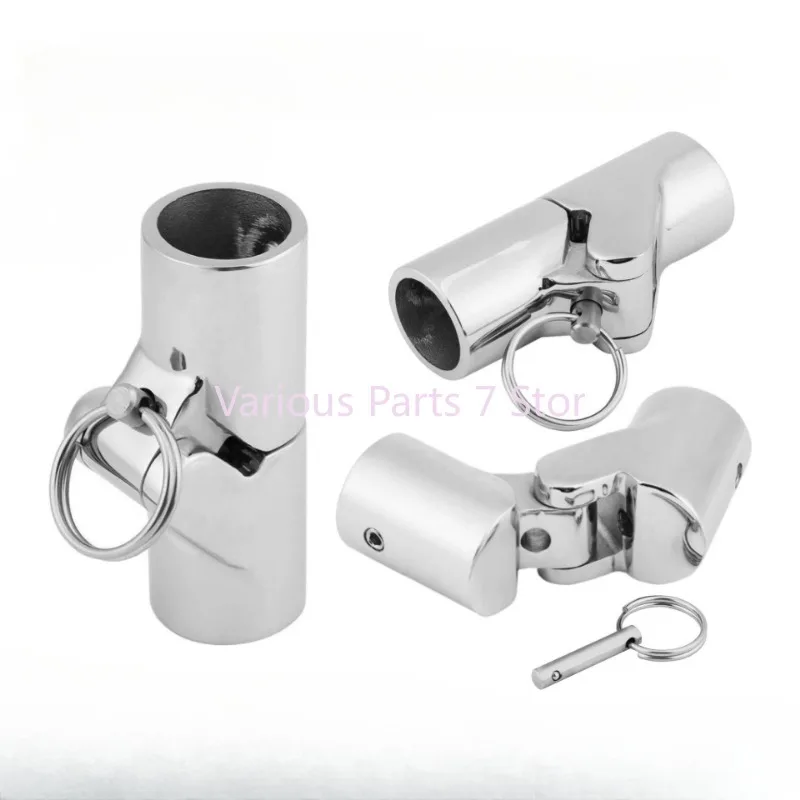 316 Marine Edelstahl Klapp Drehkupplung Rohr Rohrverbinder Bootsdeck Scharnier Montageverbinder Boot Hardware Fitting 1 Stück