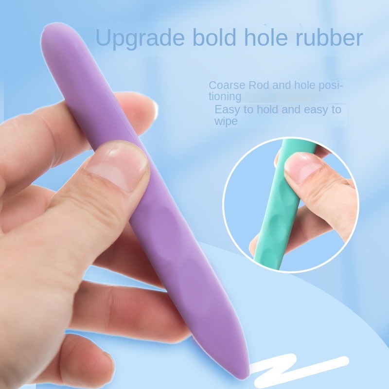 3 ピース/箱クリエイティブ漫画ソフトダブルヘッド超大穴かわいい消しゴム学生鉛筆消しゴム学校かわいい文具用品