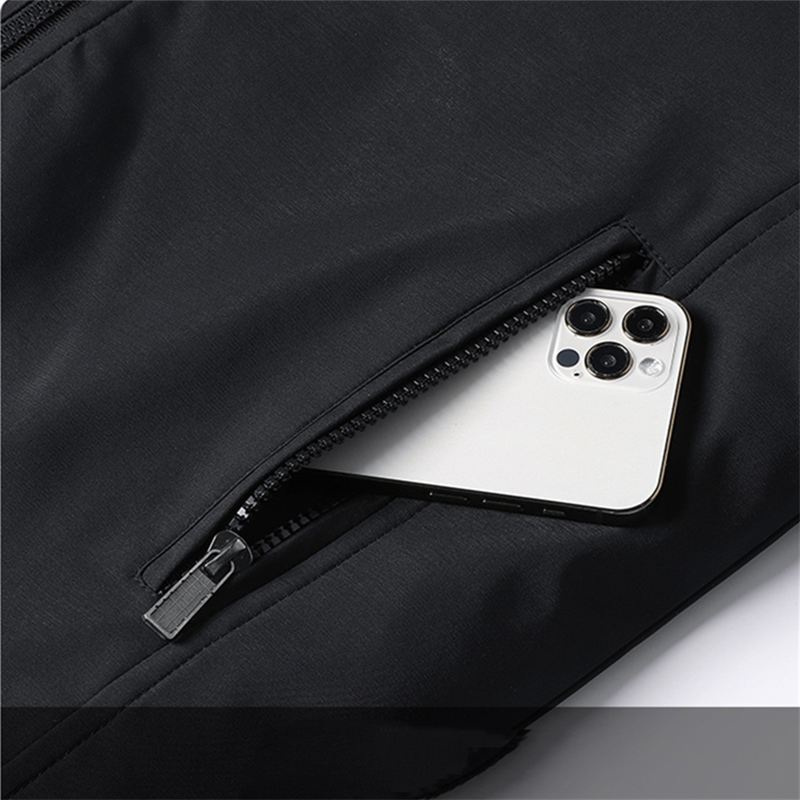 Winter Men's Fleece Warm Jackets Bomber Fashion Parkas Outerwear Coats Men Casual Windbreaker Jacket Classic Solid Thermal Coat