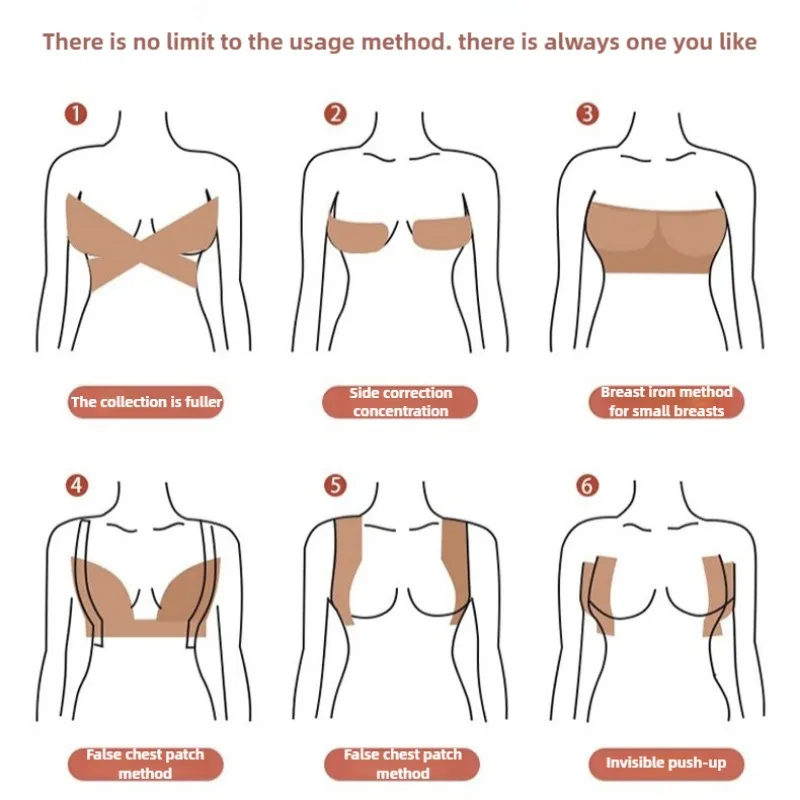 1 Roll 5M Breast Support Lifting Adhesive Boob Tape Invisible Bra for Women Nipple Pasties Covers Sticker Sexy Push Up Bralette