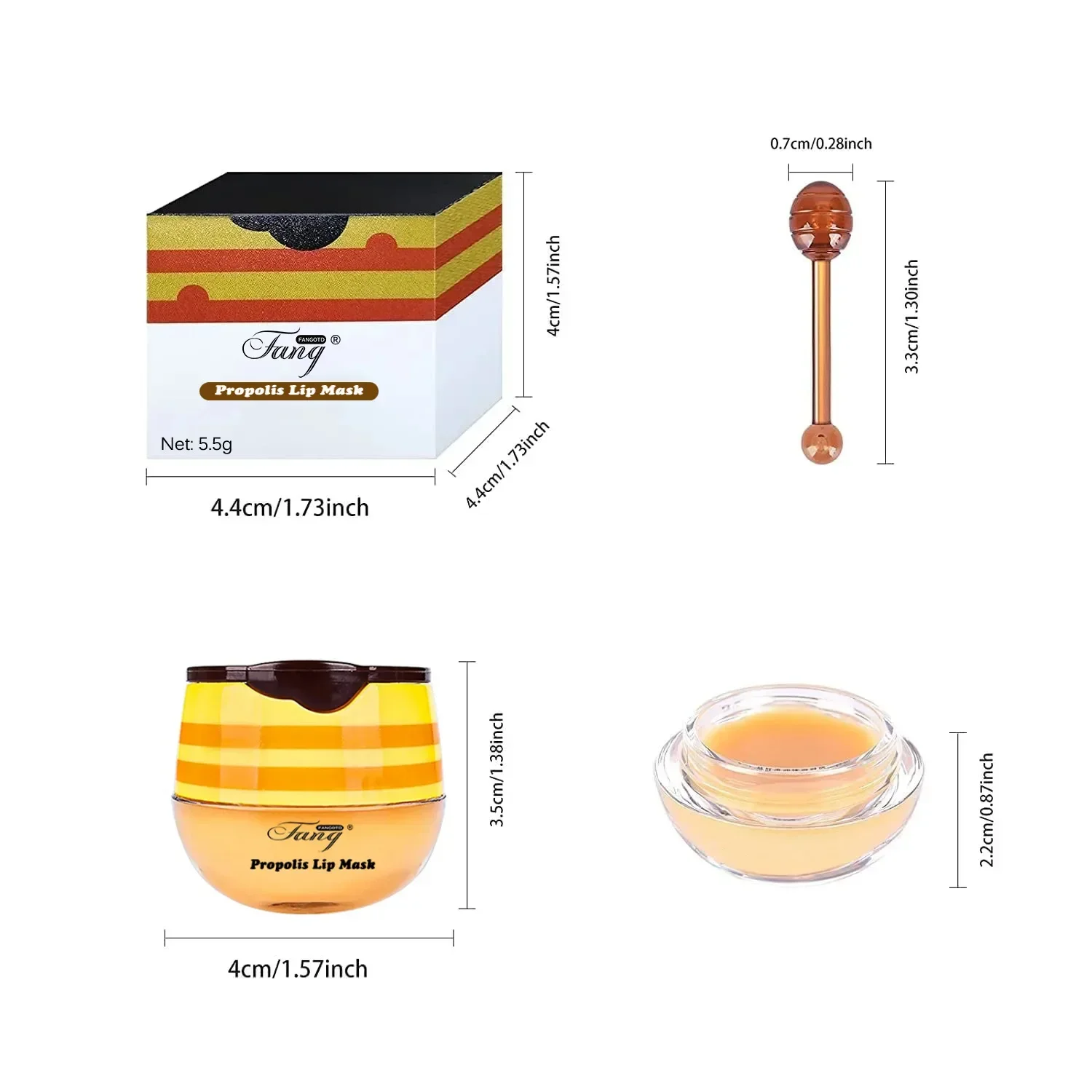 5.5g máscara labial para dormir noite manutenção do sono hidratante brilho labial creme de lixívia nutritivo cuidados com os lábios morango mel