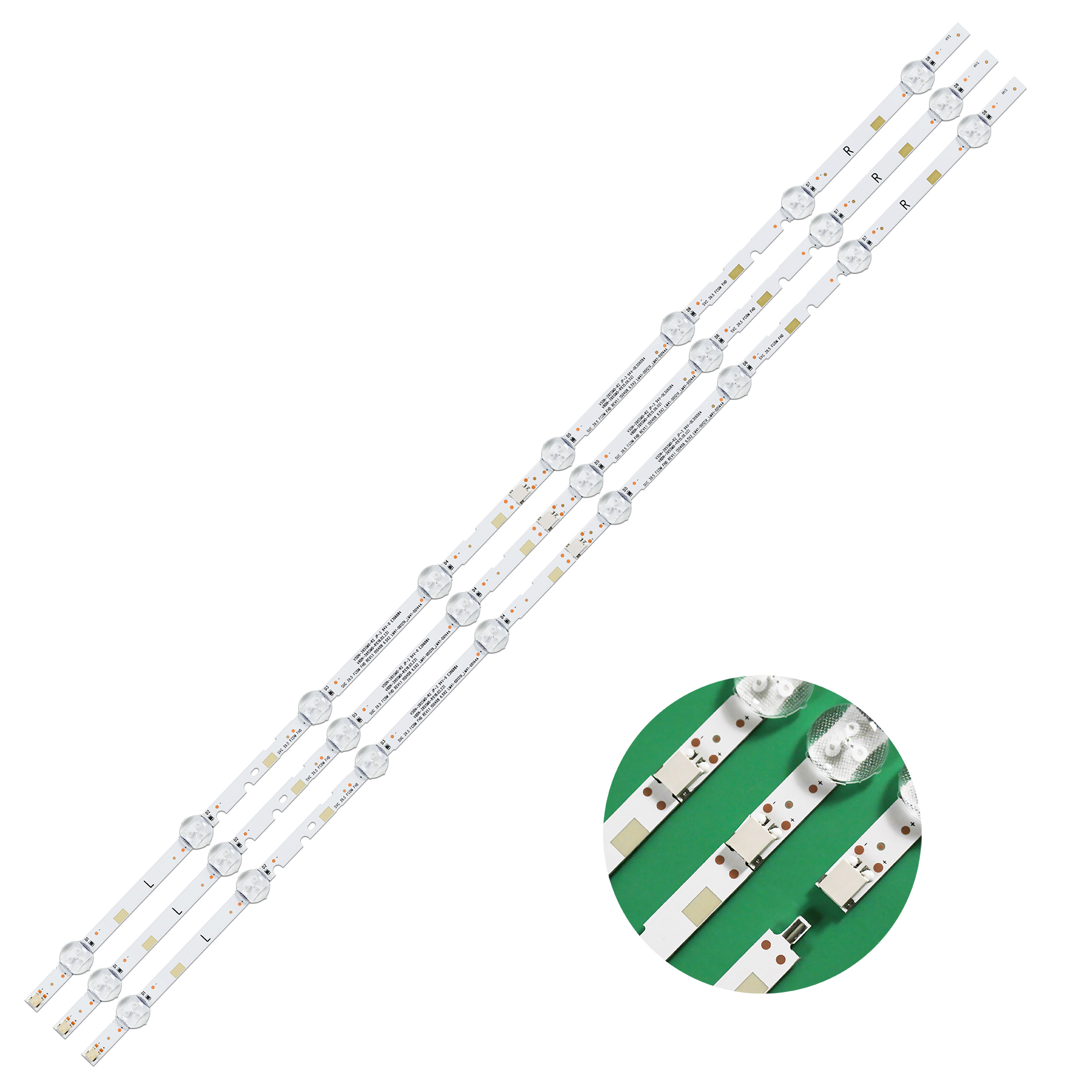 LED-strip voor UE40N5300AK UE40N5300AU UE40N5300 UN40J5290 UN40J5290AG UN40T5300 UN40T5300AG V8DN-395SM0-R1 LM41-00620A L1_N5K_C9
