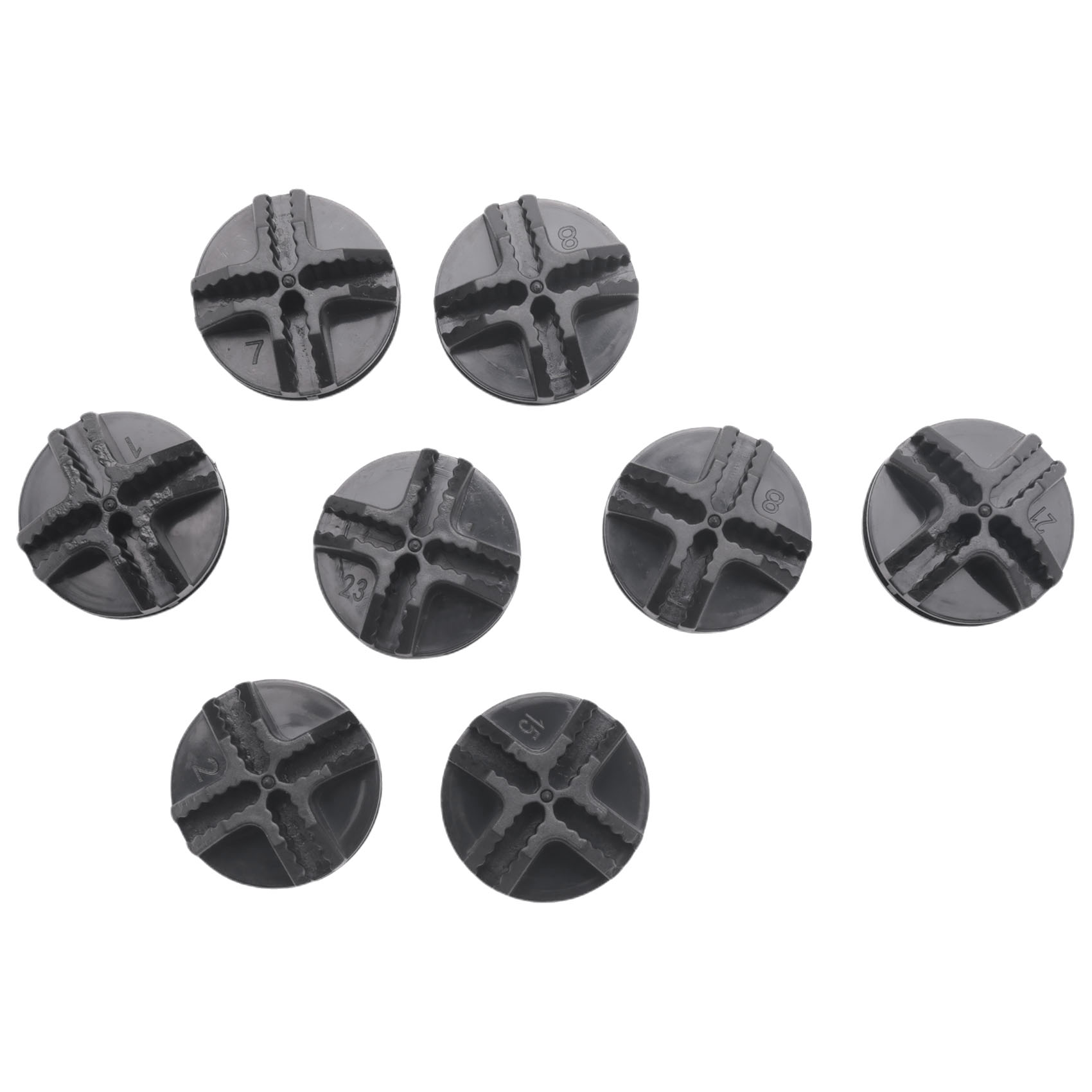 Wire Square Plastic Connectors For Modular Organizer Closet And Wire Grid Square Storage Shelving Unit, Set Of 8 (Black)