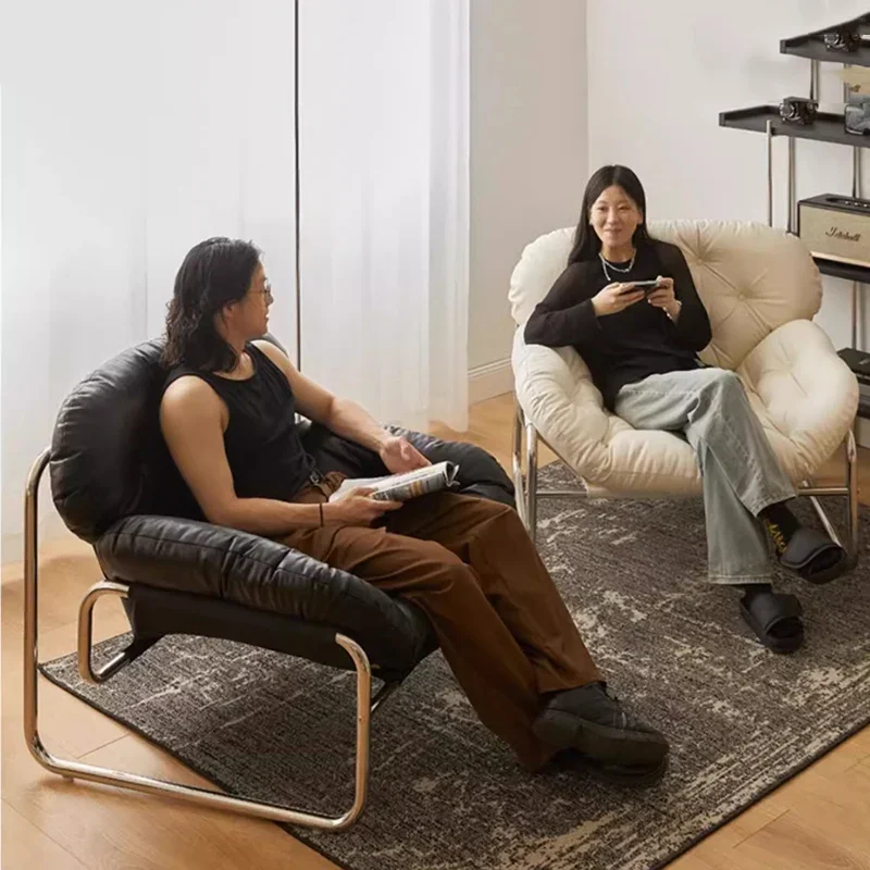 หนังห้องนั่งเล่นเดี่ยวเก้าอี้ปรับ Recliner เก้าอี้สบายพนักพิงเก้าอี้หรูหราเฟอร์นิเจอร์ห้องนั่งเล่น