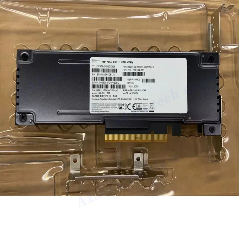 For Samsung PM1725B PM1735 1.6T/3.2T AIC plug-in SSD Enterprise solid state Drive card 3DWPD