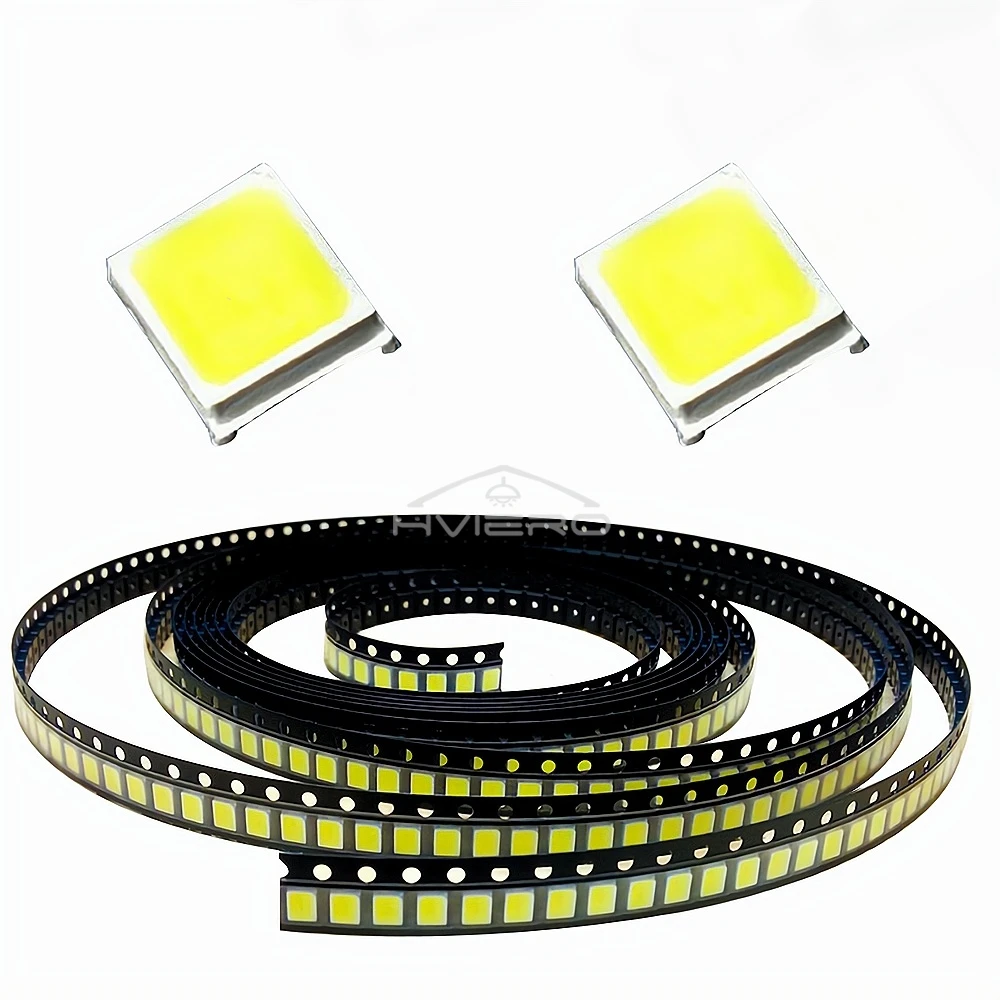 100 Chiếc SMART TECH LED SMD 2835 Đèn Đính Hạt 20-25lm Trắng Đỏ Xanh Dương Xanh Lá Vàng Hạt LED Chip LED DC 1.8-3.6V LED Điốt Phát Sáng