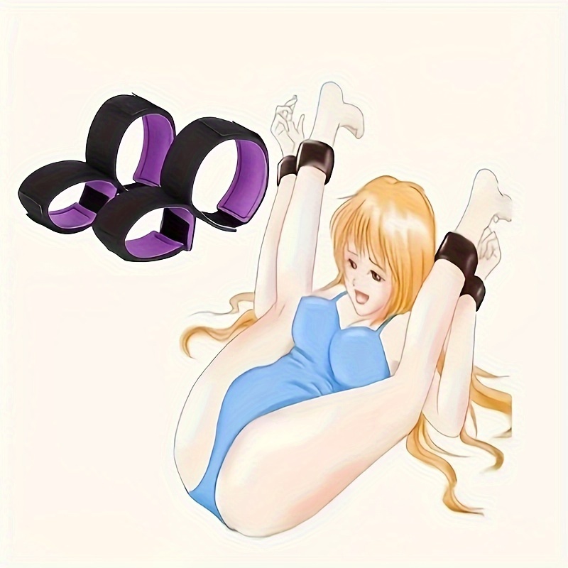 Erótico vinculante Bondage puños de manos y pies acondicionamiento sexo correas de pierna divididas forzada productos femeninos SM para adultos