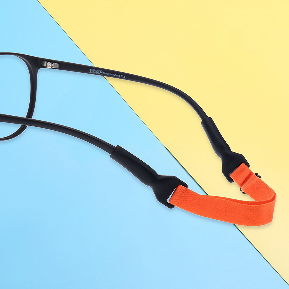 2 pçs óculos corrente tamanho ajustável corda elástica óculos cinta esporte antiderrapante e anti gota fixador óculos cabo