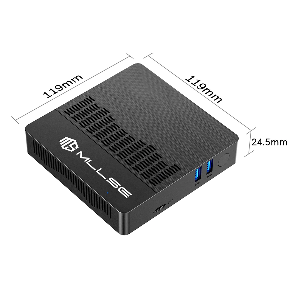 MLLSE M2 Air Mini PC Intel Celeron N4000 CPU Window11 6GB RAM 128GB ROM WiFi de doble banda VGA Mini ordenador portátil BT4.2