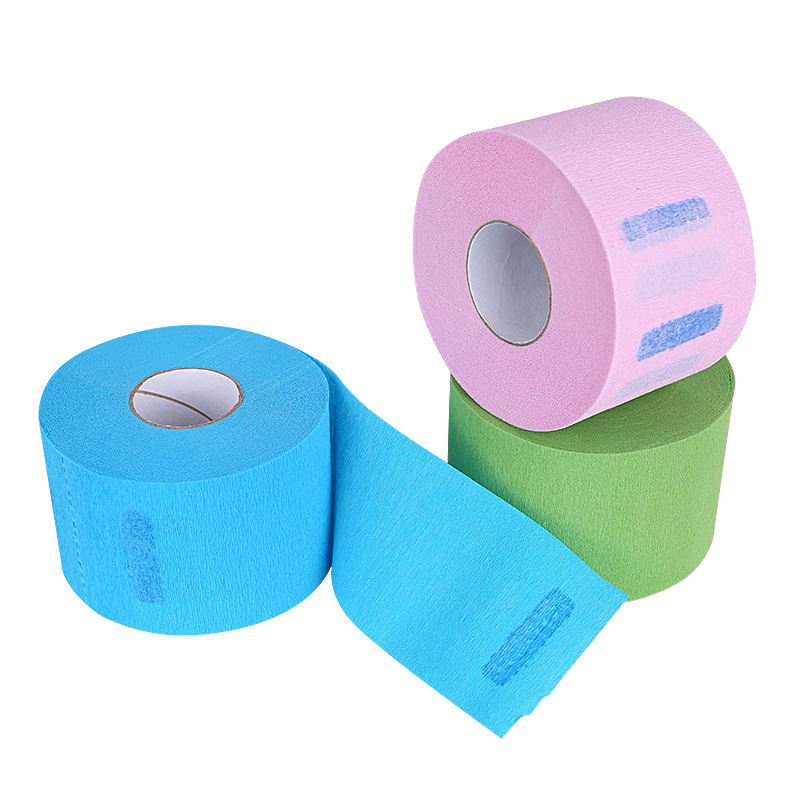 Pescoço descartável papel salão de beleza barbeiro pescoço papel cabeleireiro rolo corte vestir colar de cabelo acessórios de barbeiro pescoço cobrindo